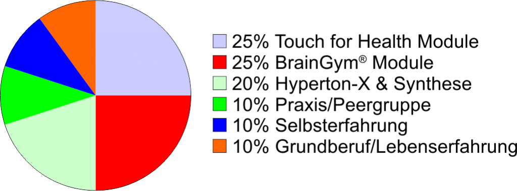 Aufteilung Kinesiologie Ausbildung